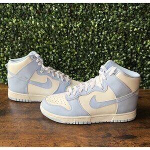 Nike Dunk High Shoes Aluminum Women Size 8.5 Shoes DD1869-107 Blue Sneakers